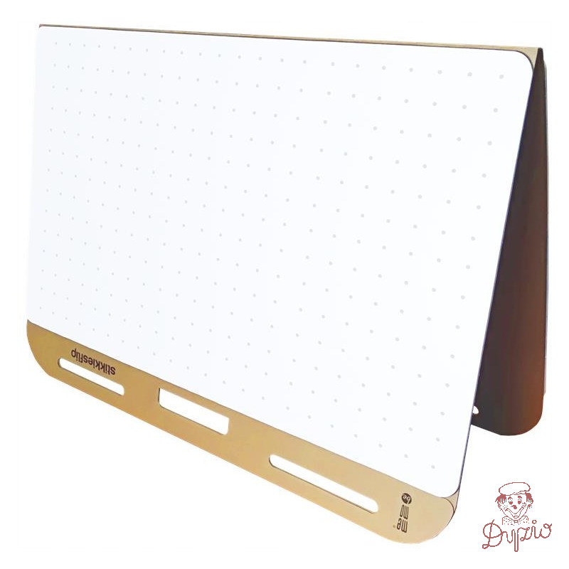 Blok samoprzylepny do flichartów STIKKIESFLIP biały w kropki teczka kartonowa 50k 70x42cm MB002 MEMOBE