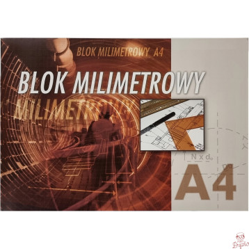 Blok milimetrowy A4 20k KRESKA