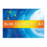 Blok techniczny A4 10k 250g biały KRESKA