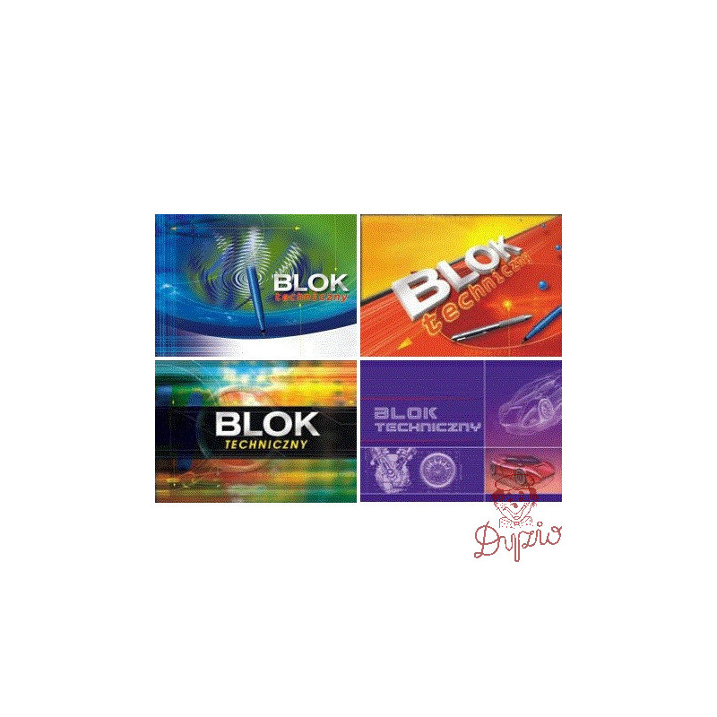 Blok techniczny A4 10k 170g KRESKA