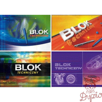 Blok techniczny A4 10k 170g KRESKA