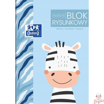 Blok rysunkowy szkolny A3 biały 20 kartek 120g KIDS 400170350 OXFORD