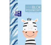 Blok rysunkowy szkolny A2 biały 20 kartek 120g KIDS 400170352 OXFORD