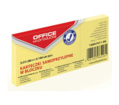 Bloczek samoprzylepny 38x51mm 100k pastel jasno żółty (3szt.) 14047411-06 OFFICE PRODUCTS