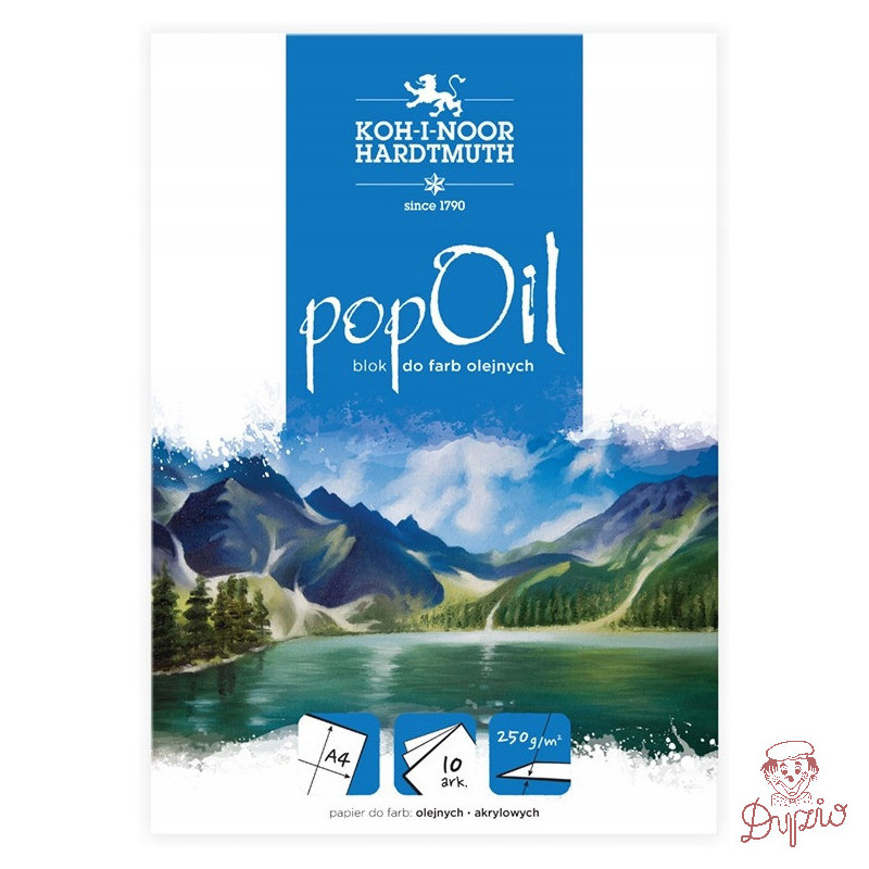 Blok malarski A4 250g. 10 arkuszy POPOIL BLO-OIA4PO KOH-I-NOOR