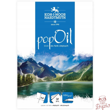 Blok malarski A4 250g. 10 arkuszy POPOIL BLO-OIA4PO KOH-I-NOOR