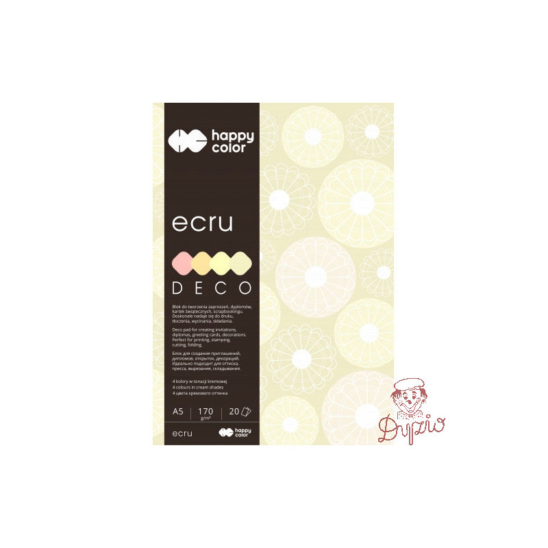 Blok A5 20k 4 kolory DECO ECRU HA 3717 1520-092 HAPPY COLOR