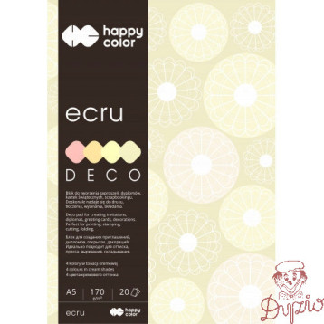 Blok A5 20k 4 kolory DECO ECRU HA 3717 1520-092 HAPPY COLOR