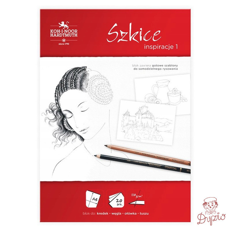 Blok A4 20k 110g szkice INSPIRACJE BLO-INSZA4-00504 KOH-I-NOOR