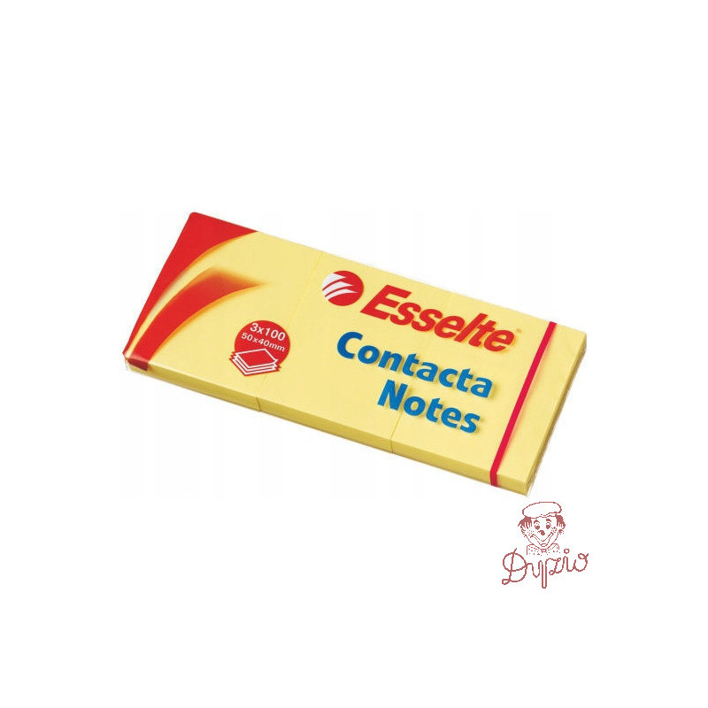 Bloczek samoprzylepny 40x50mm 100k żółty (3szt) ESSELTE 83012