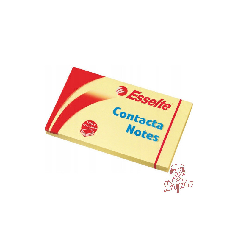 Bloczek samoprzylepny 75x125mm 100k żółty ESSELTE 83001
