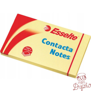Bloczek samoprzylepny 75x125mm 100k żółty ESSELTE 83001