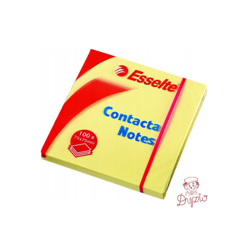 Bloczek samoprzylepny 75x75mm 100k żółty ESSELTE 83003