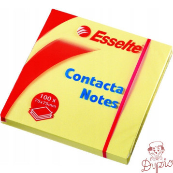 Bloczek samoprzylepny 75x75mm 100k żółty ESSELTE 83003