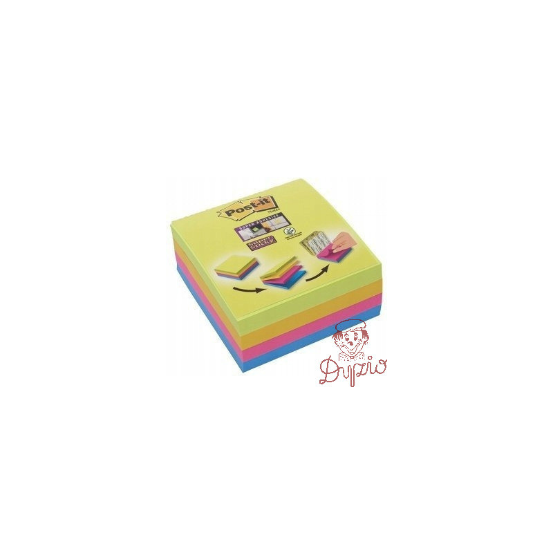 Bloczek samoprzylepny POST-IY 76x76mm 75kartek mix kolorów (4szt) Super Sticky 2014-SC-BYFG UU003083563 3M