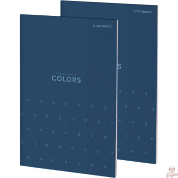 Blok notatnikowy A4 100k kratka COLORS 400169242 TOP 2000