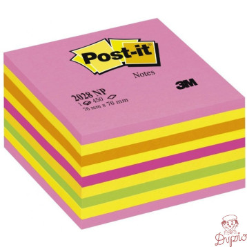 Bloczek samoprzylepny 76x76mm 450k cukierkowa różowa POST-IT 2028-NP UU009543941 3M