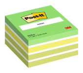 Bloczek samoprzylepny 76x76mm 450k niebiesko-zielony POST-IT 2028-NB UU009543016 3M