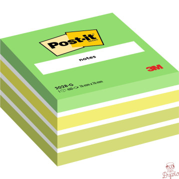 Bloczek samoprzylepny 76x76mm 450k niebiesko-zielony POST-IT 2028-NB UU009543016 3M