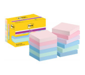 Karteczki samoprzylepne Post-it Super Sticky SOULFUL 47,6x47,6mm 12x90 karteczek