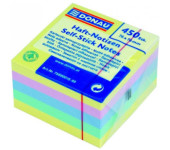 Bloczek samoprzylepny 76x76mm 450k mix 4 kolorów pastelowych DONAU 7589001