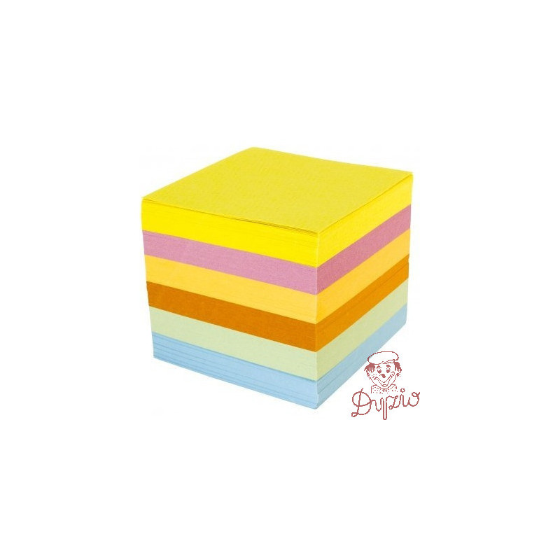 Bloczek nieklejony 85x85x70mm kolorowy NATUNA