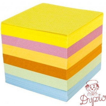 Bloczek nieklejony 85x85x70mm kolorowy NATUNA