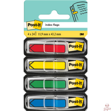 Zakładki indeksujące POST-IT 12x43mm strzałki 4x24szt 684ARR3 3M