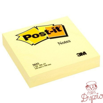 Bloczek samoprzylepny 100x100mm 200k żółty POST-IT (5635) UU011062062 3M