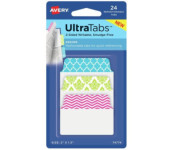 Zakładki indeksujące samoprzylepne 50,8x38,1mm kolorowe z wzorem Ultra Tabs 74774 AVERY ZWECKFORM