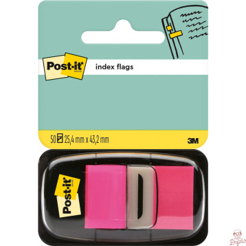 Zakładki indeksujące POST-IT 25x43mm neonowe różowe 680-21 50sztuk 3M