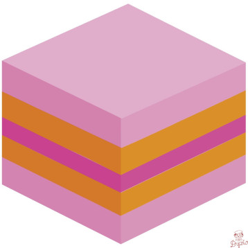 Bloczek samoprzylepny 51x51mm 400k różowy POST-IT 2051P FT510091737 3M