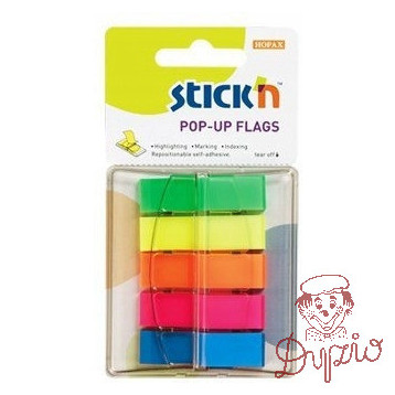 Zakładki indeksujące w podajniku mix 45x12mm (200sztuk) 26029 STICK&acute N