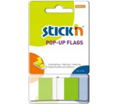 Zakładki indeksujące 45x25mm w podajniku zielone 50szt STICKN 26023