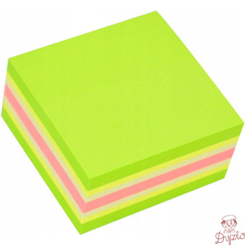 Bloczek STICKN 51x51mm zielony-mix neon i pastel 21534