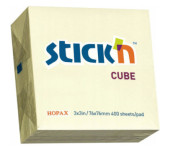 Bloczek 76x76mm 400k żółty pastel 21072 STICK`N