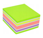 Bloczek STICKN 76x76mm 400k mix zielony/żółty/różowy 21537