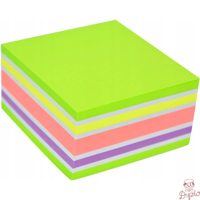 Bloczek STICKN 76x76mm 400k mix zielony/żółty/różowy 21537