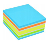 Bloczek STICKN 76x76mm 400k mix niebieski/zielony 21538