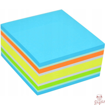 Bloczek STICKN 76x76mm 400k mix niebieski/zielony 21538