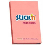 Bloczek STICKN 76x51mm różowy neon 100k 21162 STICKN