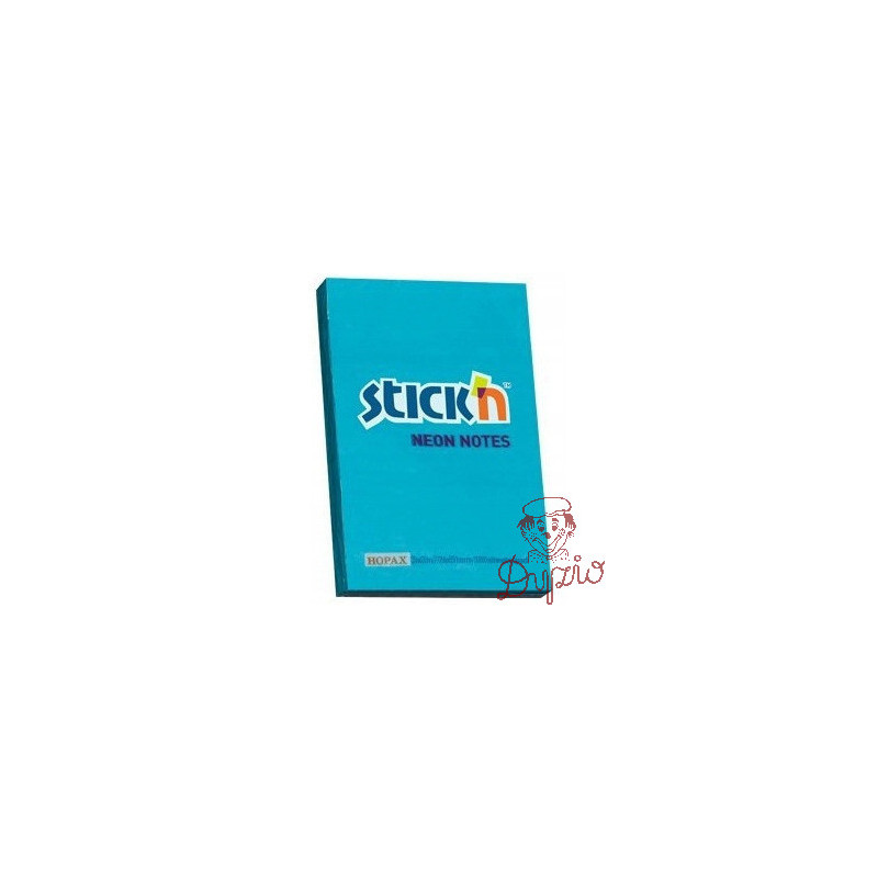 Bloczek STICKN 76x51mm niebieski neon 100k 21207 STICKN