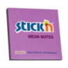 Bloczek STICKN 76x76mm fioletowy neonowy 100k 21210 STICKN
