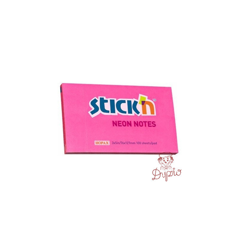 Bloczek 127x76mm 100k ciemnoróżowy neonowy 21169 STICK`N