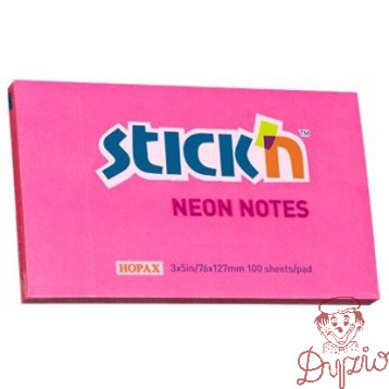 Bloczek 127x76mm 100k ciemnoróżowy neonowy 21169 STICK`N