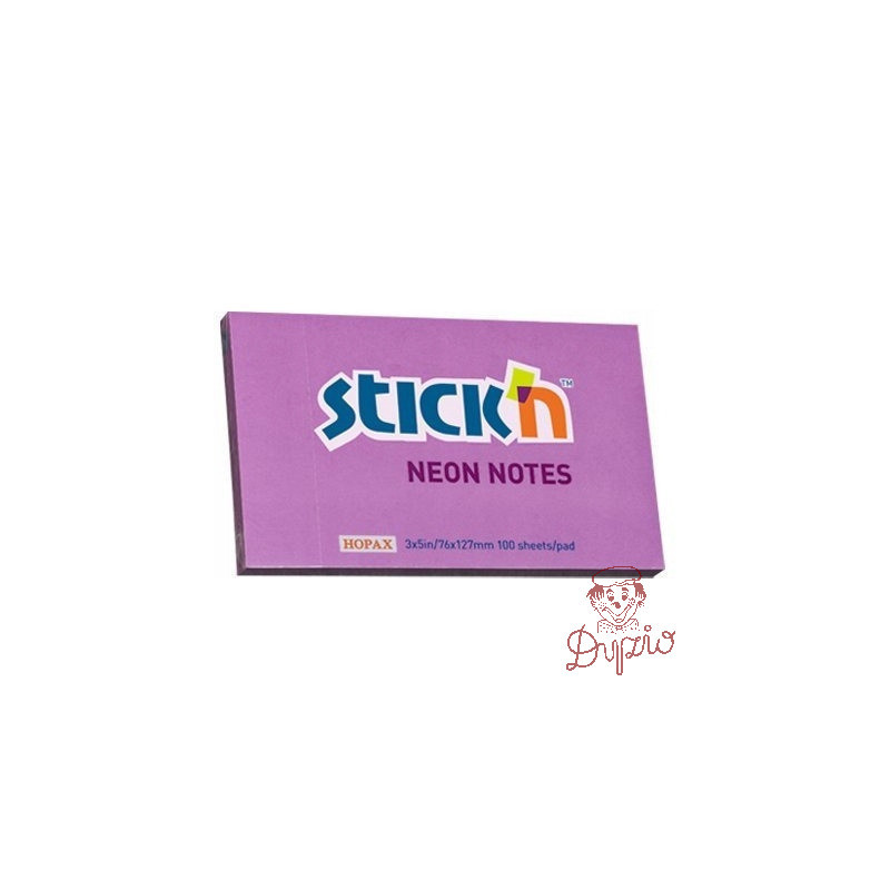 Bloczek STICKN 127x76mm fioletowy neonowy 100k 21214 STICKN