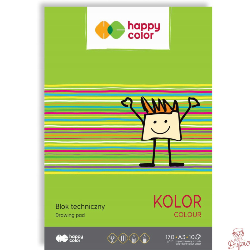 Blok techniczny A3 170g kolor 3550 3040-09 HAPPY COLOR
