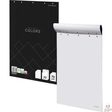 Blok do flipcharta 64x90cm 20 kartek gładki biały COLORS 400169248 TOP 2000
