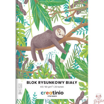 Blok rysunkowy A3 20k biały CREATINIO 400176664 TOP 2000