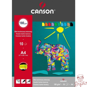 Blok techniczny A4 160g kolorowy 400075209 CANSON